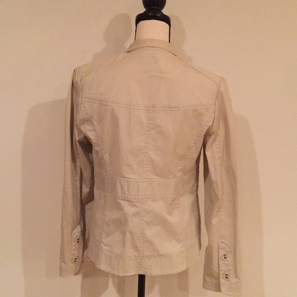 Cream Button Front Stretch Jacket - image 3